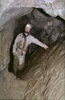 The mined adit below the entrance shaft, 1993. (Photographer: G.J. Mullan)