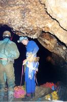 At the head of the pitch, about to start climbing, 1997. (Photographer: L.J. Wilson)