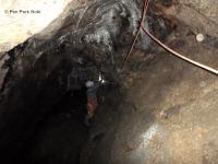 Climbing to the top of the Shaft. 2013. (Photographer: A. Atkinson)